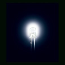 LED 5mm, bijela, 3500mcd